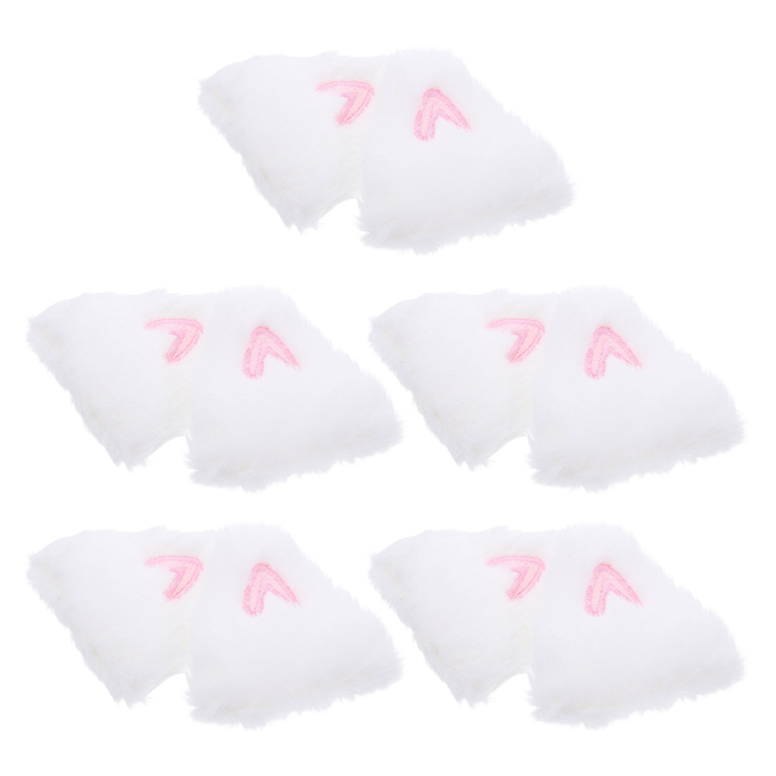 Craft Embellishments - 10Pcs Cute Bunny Ear Charms Vibrant