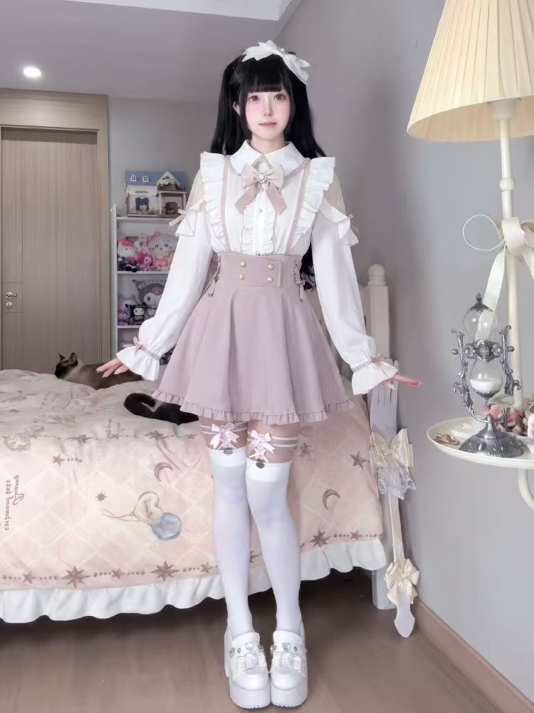 Japanese Sweet Lolita 2 Piece  - Elastic Lace Trim recension och pris