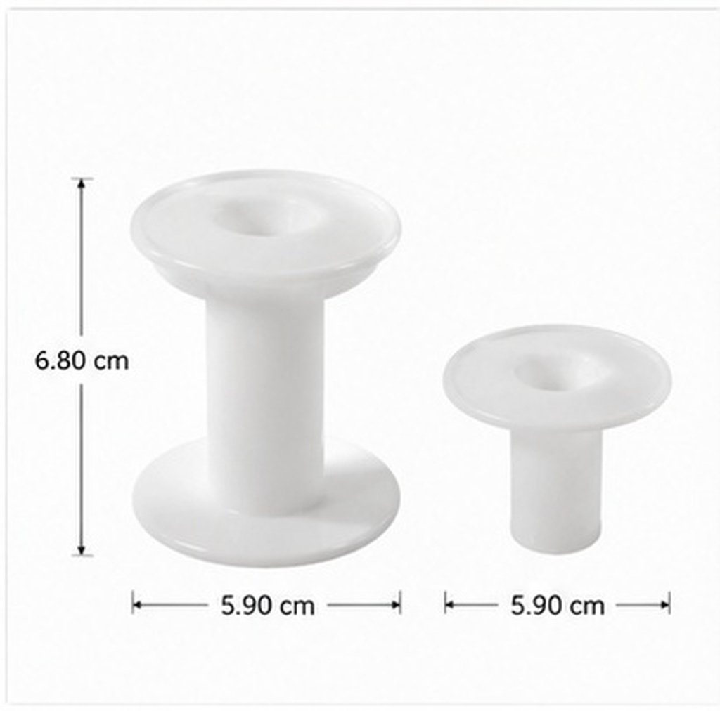 10Pcs Plastic Spools White Ver - Embroidery Craft recension och pris