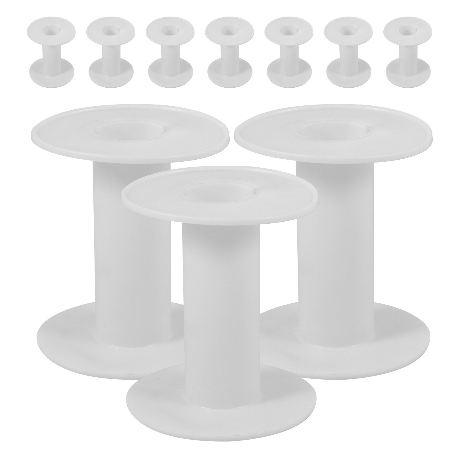 10Pcs Plastic Spools White Ver - Embroidery Craft recension och pris