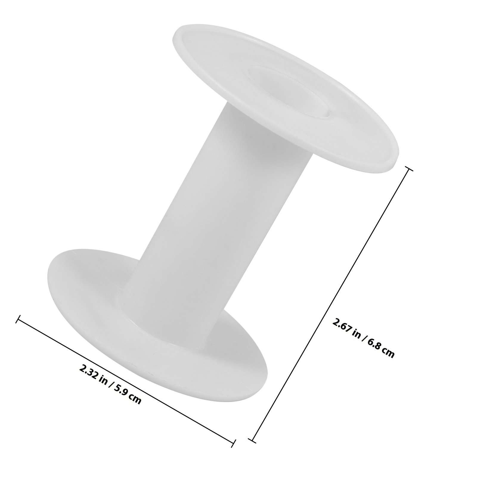 10Pcs Plastic Spools White Ver - Embroidery Craft recension och pris