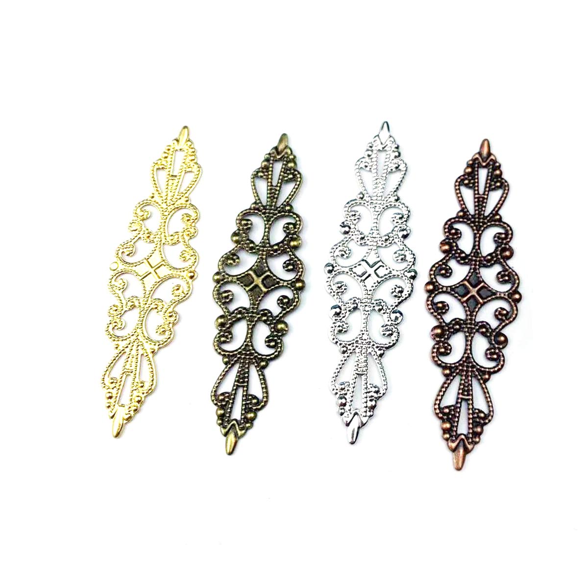 200PCS Hollow Rhombus Charm Fi - Craft Embellishments recension och pris
