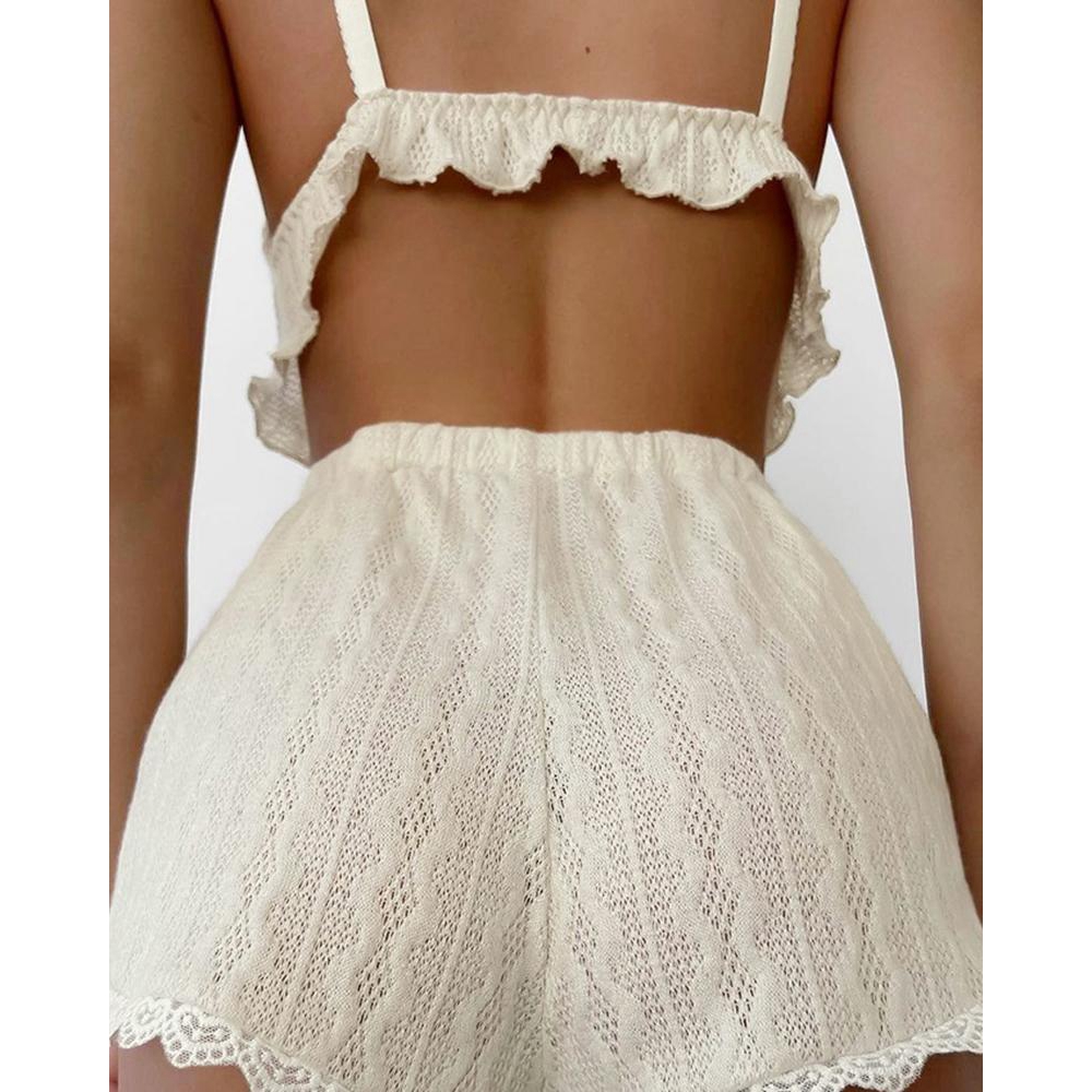 Lace Trim Ruffle Hem Cable Tex - Elastic Lace Trim recension och pris