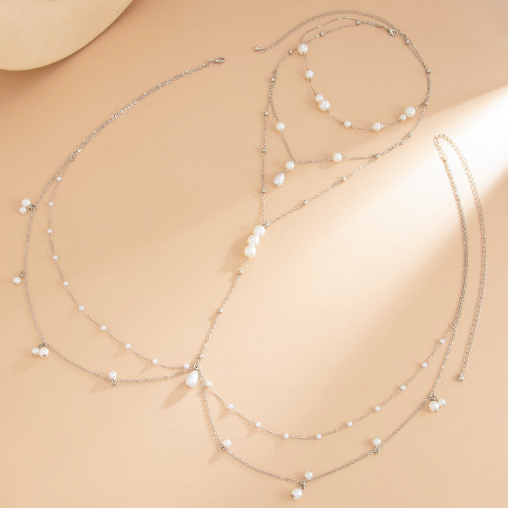 Multi Layer Imitation Pearl Ne - Pearl Trim Chain recension och pris